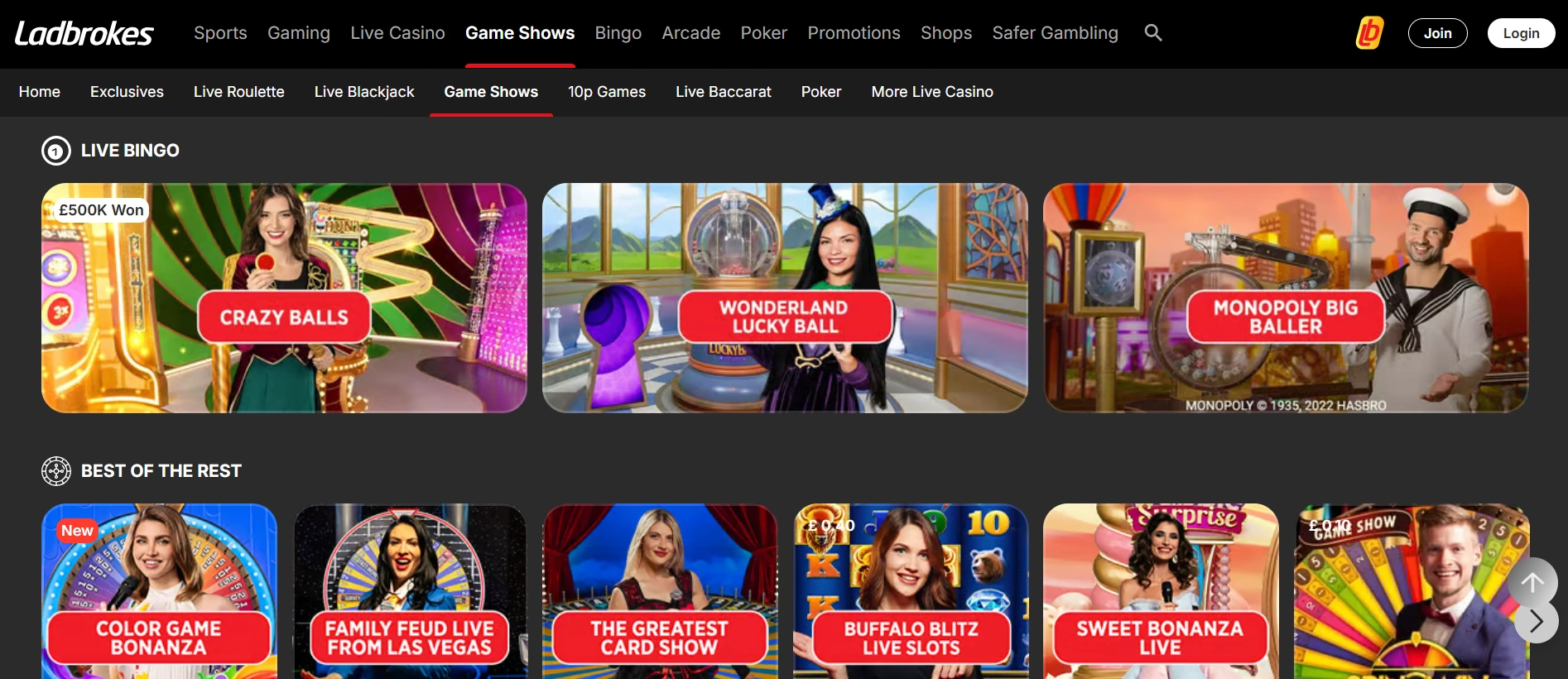Ladbrokes legalne kasyno